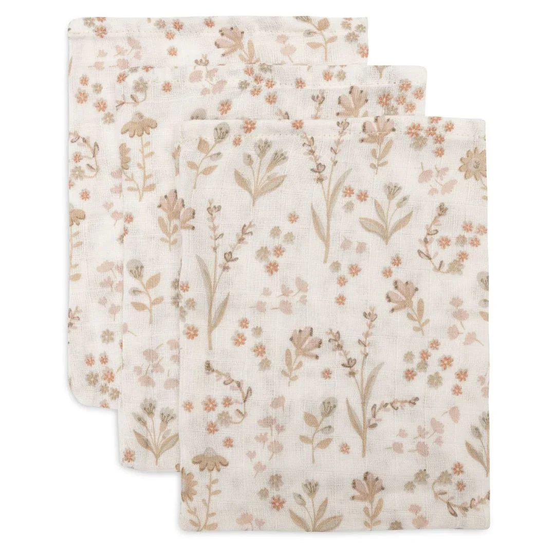 Jollein® Washcloths Muslin Bloomy (3pack) - Image 3