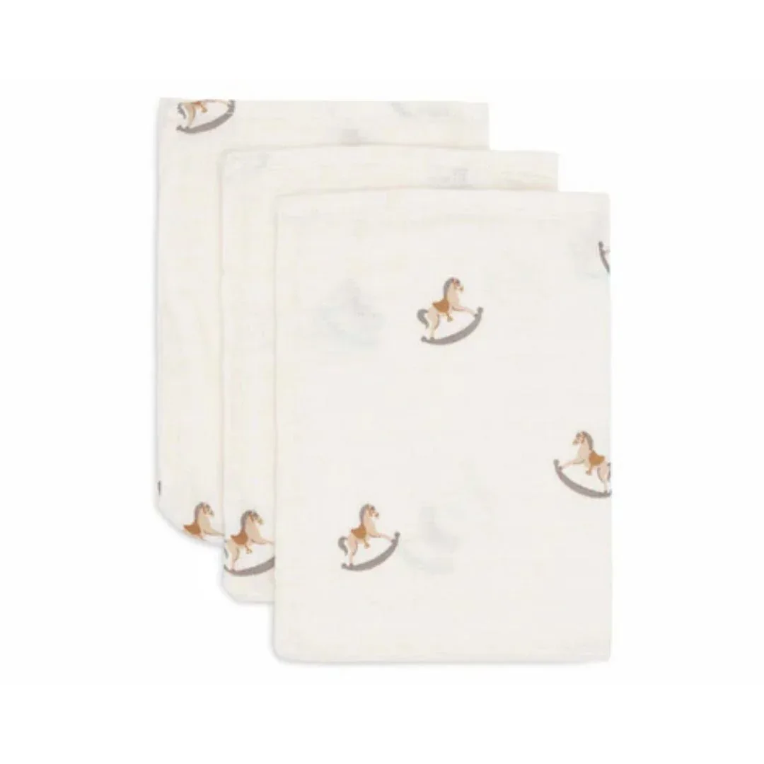 Jollein® Washcloths Muslin Nostalgic Ride (3pack) - Image 2