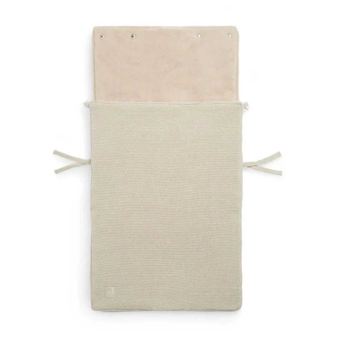 Jollein® Winter Footmuff 0+ 3/5 point Basic Knit Oatmeal - Image 2