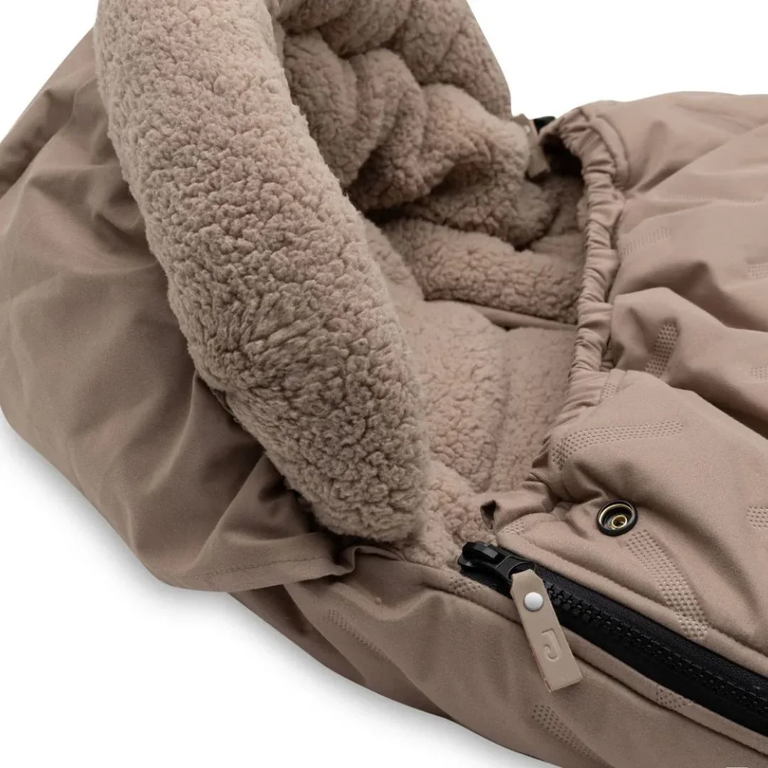 Jollein® Winter Footmuff for Stroller 0+ 3/5-Point Harness Embossed Milky Coffee - Image 4