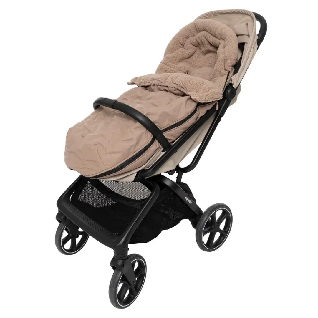Jollein® Winter Footmuff for Stroller 0+ 3/5-Point Harness Embossed Milky Coffee - Image 8
