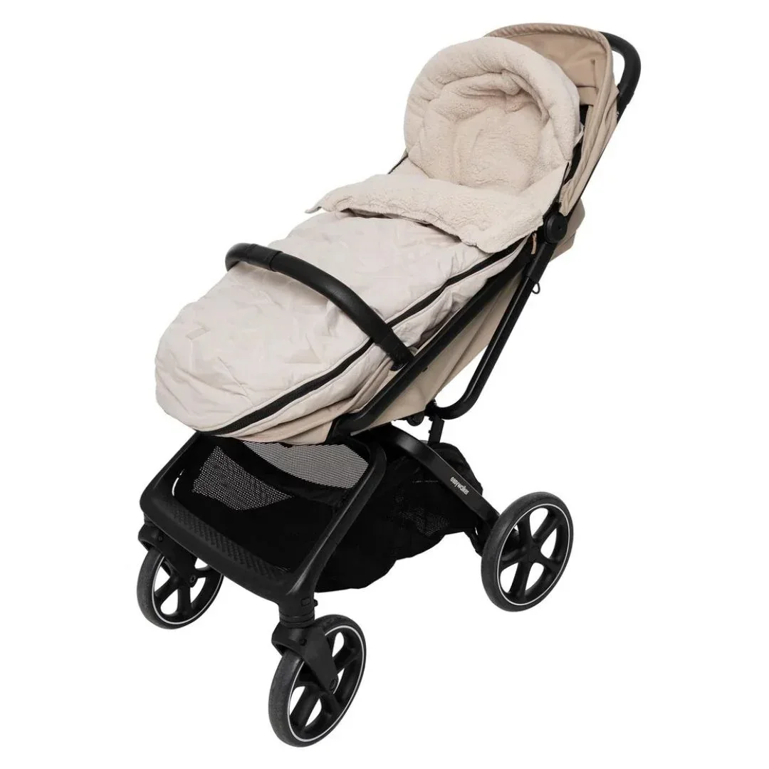 Jollein® Winter Footmuff for Stroller 0+ 3/5-Point Harness Embossed Sand - Image 8