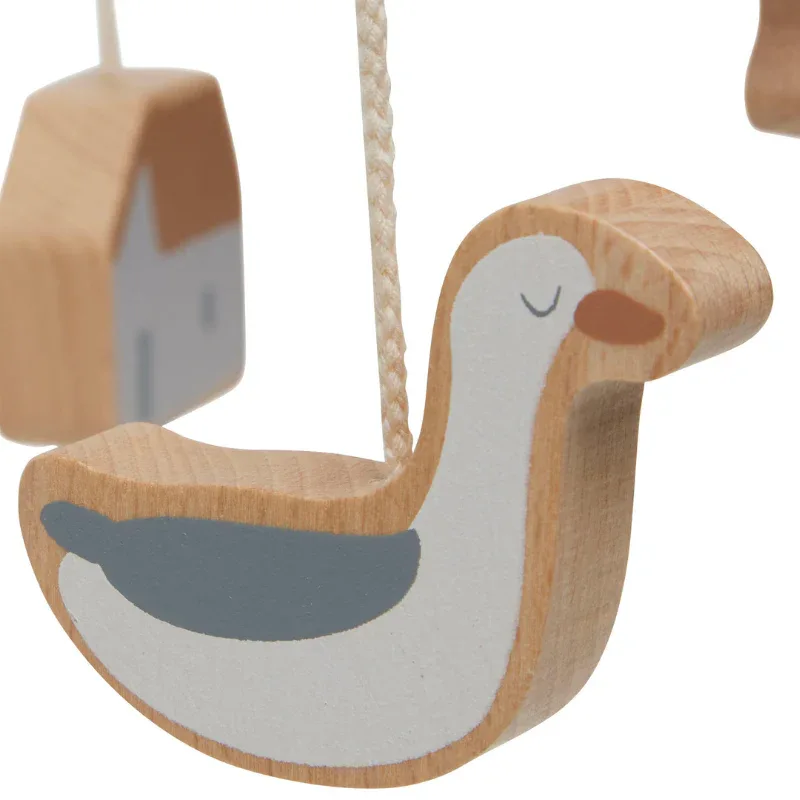 Jollein® Wooden Baby Mobile 20x20cm Farm Biscuit/Ivory - Image 3