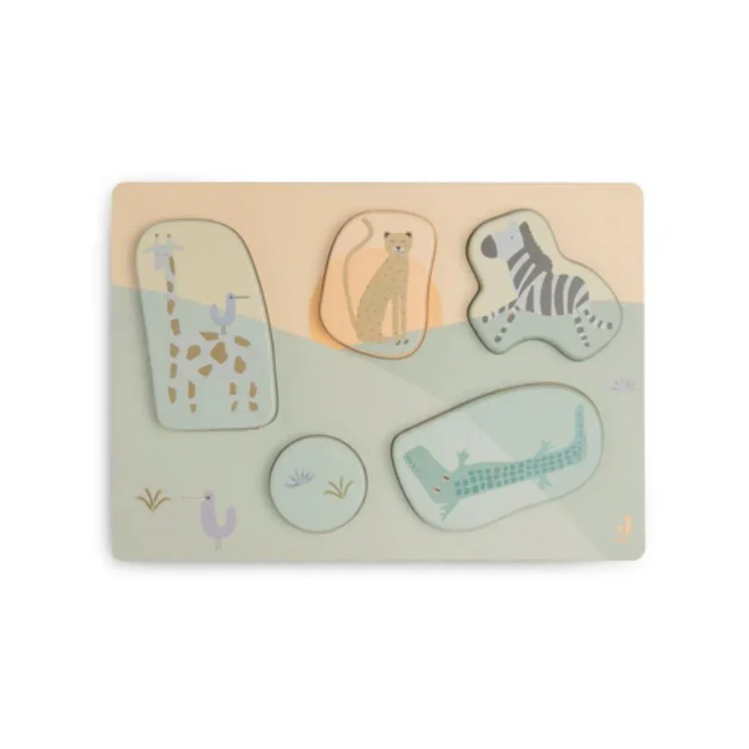 Jollein® Wooden Puzzle 28x20x2cm Farm - Image 3
