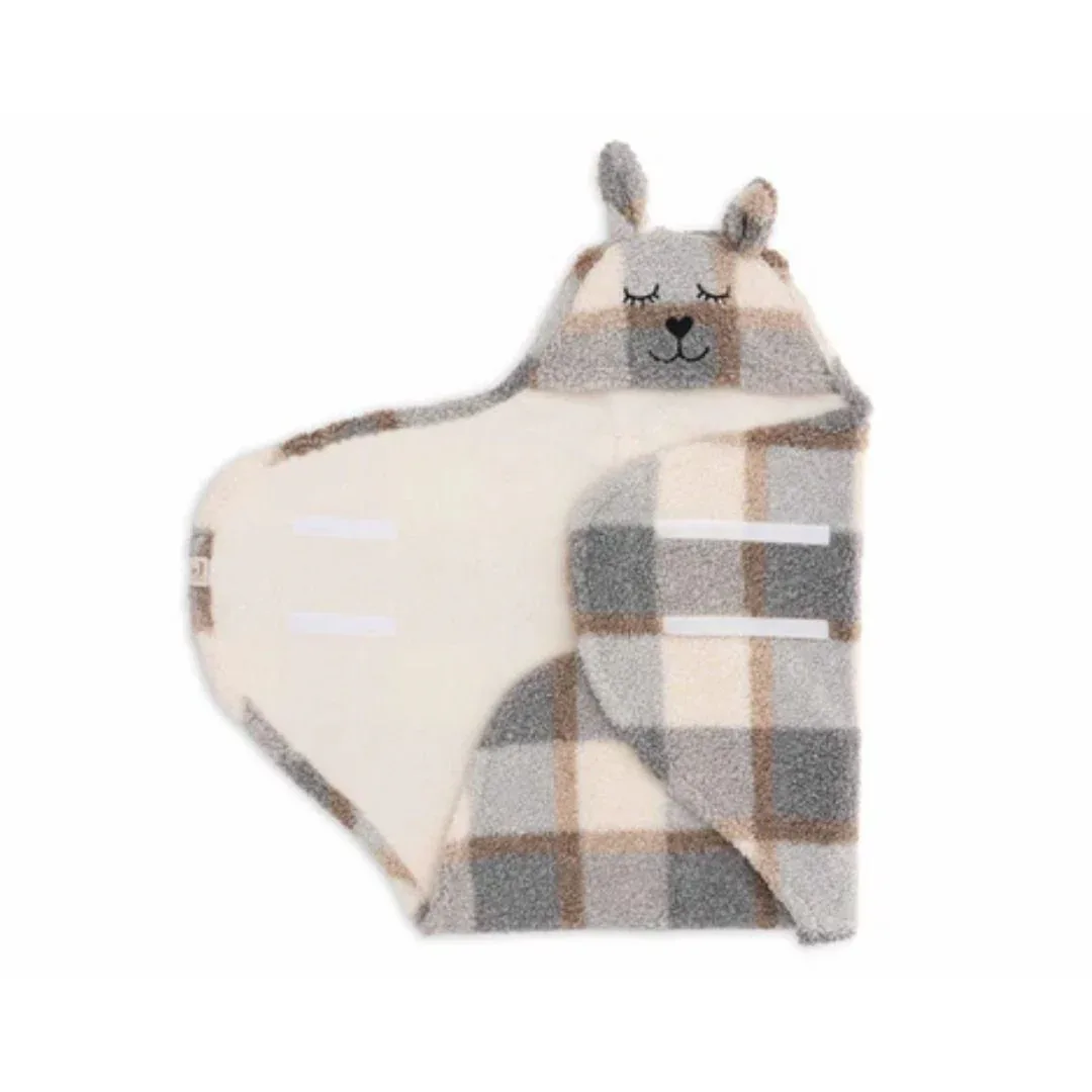 Jollein® Wrap blanket Bunny Check Boucle 105x100