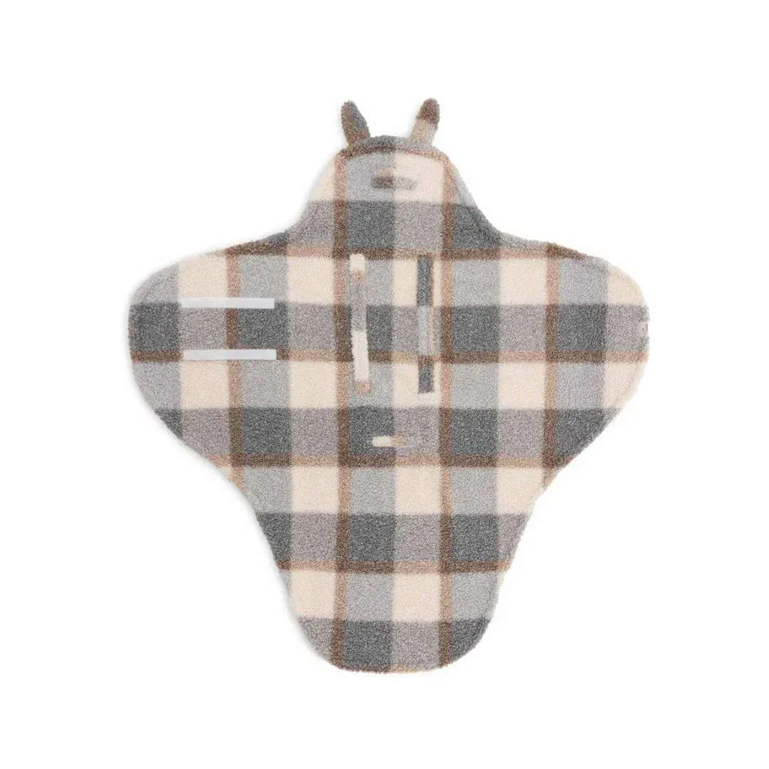 Jollein® Wrap blanket Bunny Check Boucle 105x100 - Image 3
