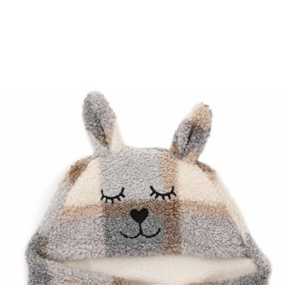 Jollein® Wrap blanket Bunny Check Boucle 105x100 - Image 5
