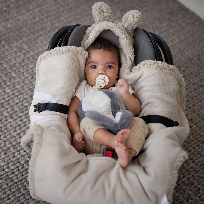 Jollein® Wrap blanket Bunny Nougat 105x100 - Image 5