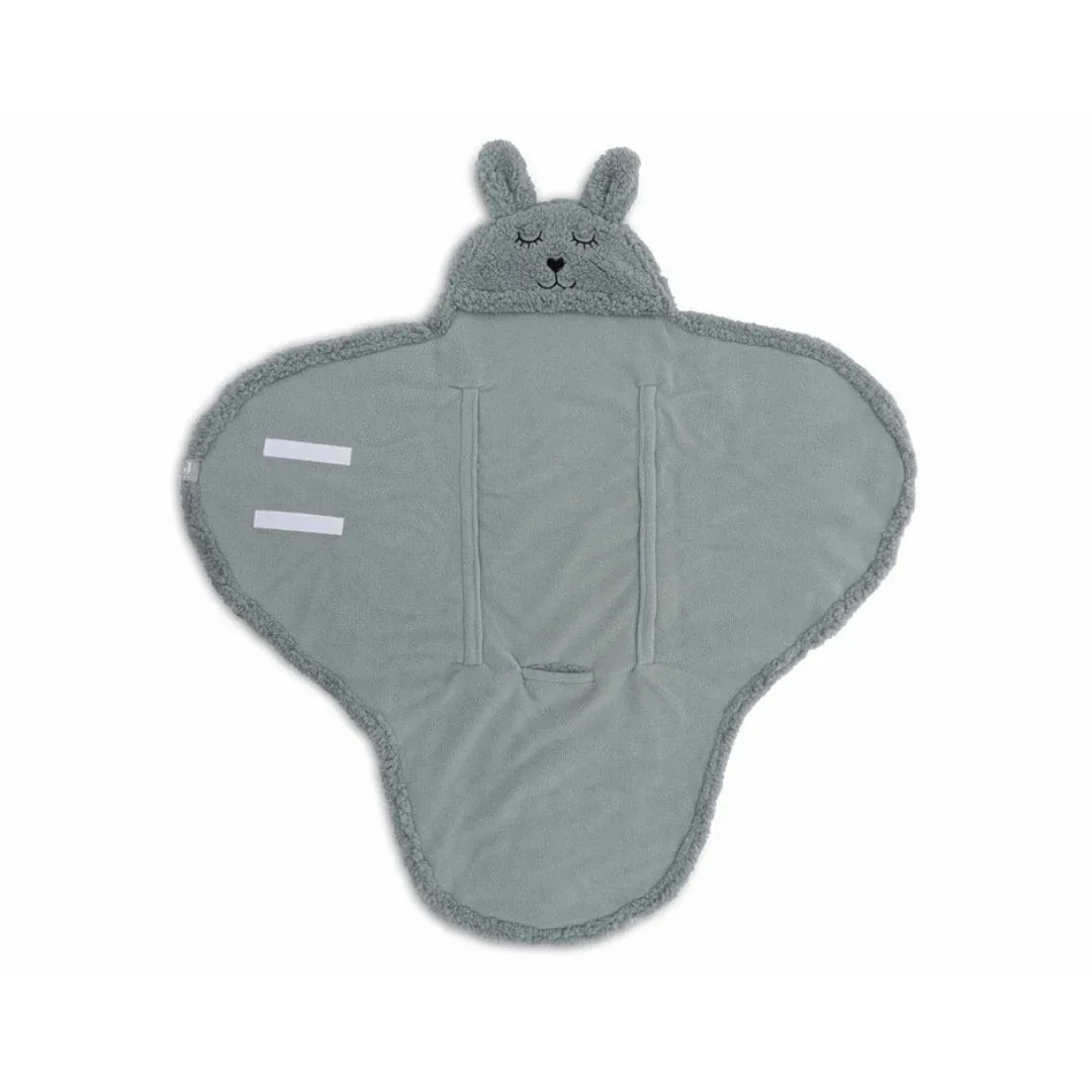Jollein® Wrap blanket Bunny Sea Green 105x100 - Image 3