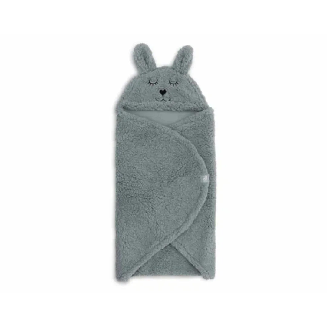 Jollein® Wrap blanket Bunny Sea Green 105x100 - Image 4