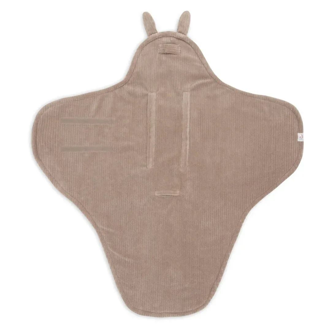 Jollein® Wrap blanket Cloudy Rib Milky Coffee 105x100 - Image 4