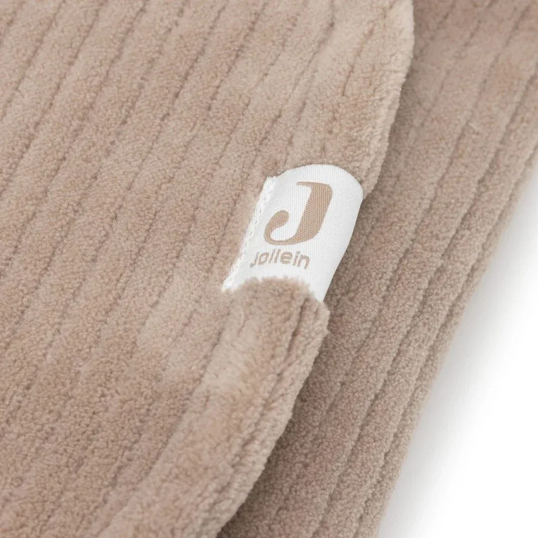 Jollein® Wrap blanket Cloudy Rib Milky Coffee 105x100 - Image 5