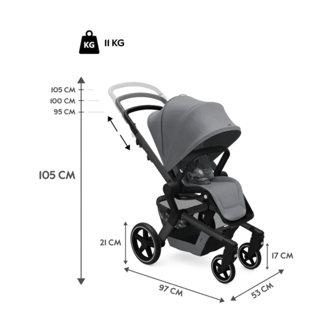 Joolz® Hub™+ Baby Stroller Stone Grey - Image 4