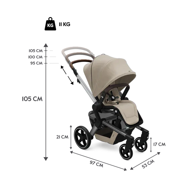 Joolz® Hub™+ Baby Stroller Timeless Taupe - Image 3