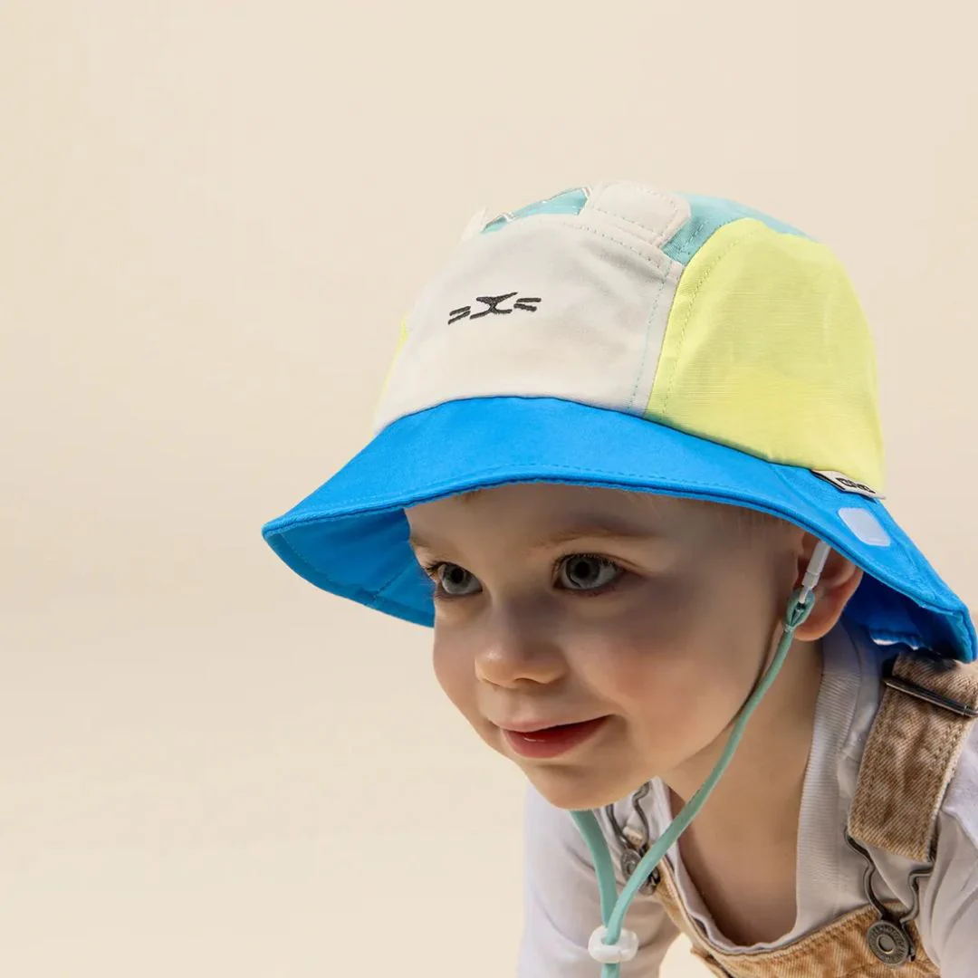 KiETLA® Klobuček Camper Hat Lion Vert Yellow Blue - Image 7