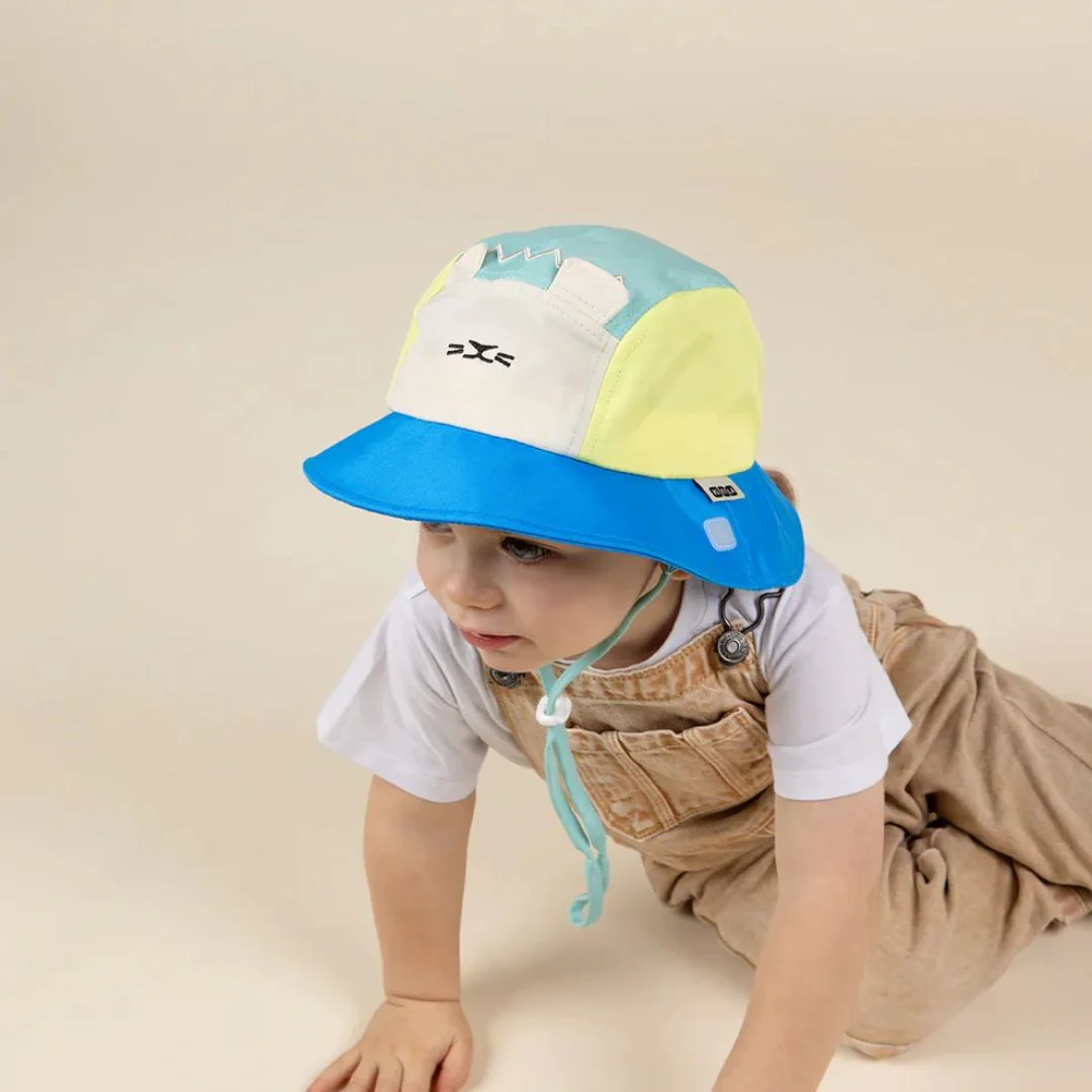KiETLA® Klobuček Camper Hat Lion Vert Yellow Blue - Image 9
