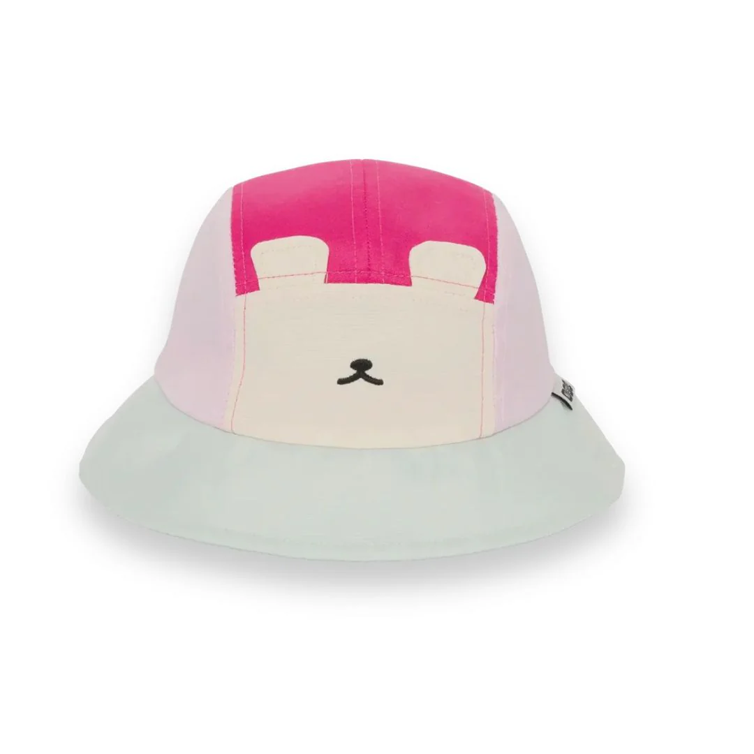 KiETLA® Klobuček Camper Hat Ourson Raspberry Pink Green