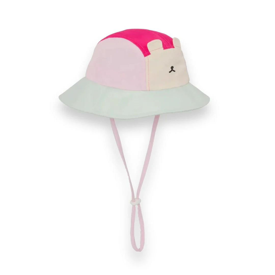 KiETLA® Klobuček Camper Hat Ourson Raspberry Pink Green - Image 2