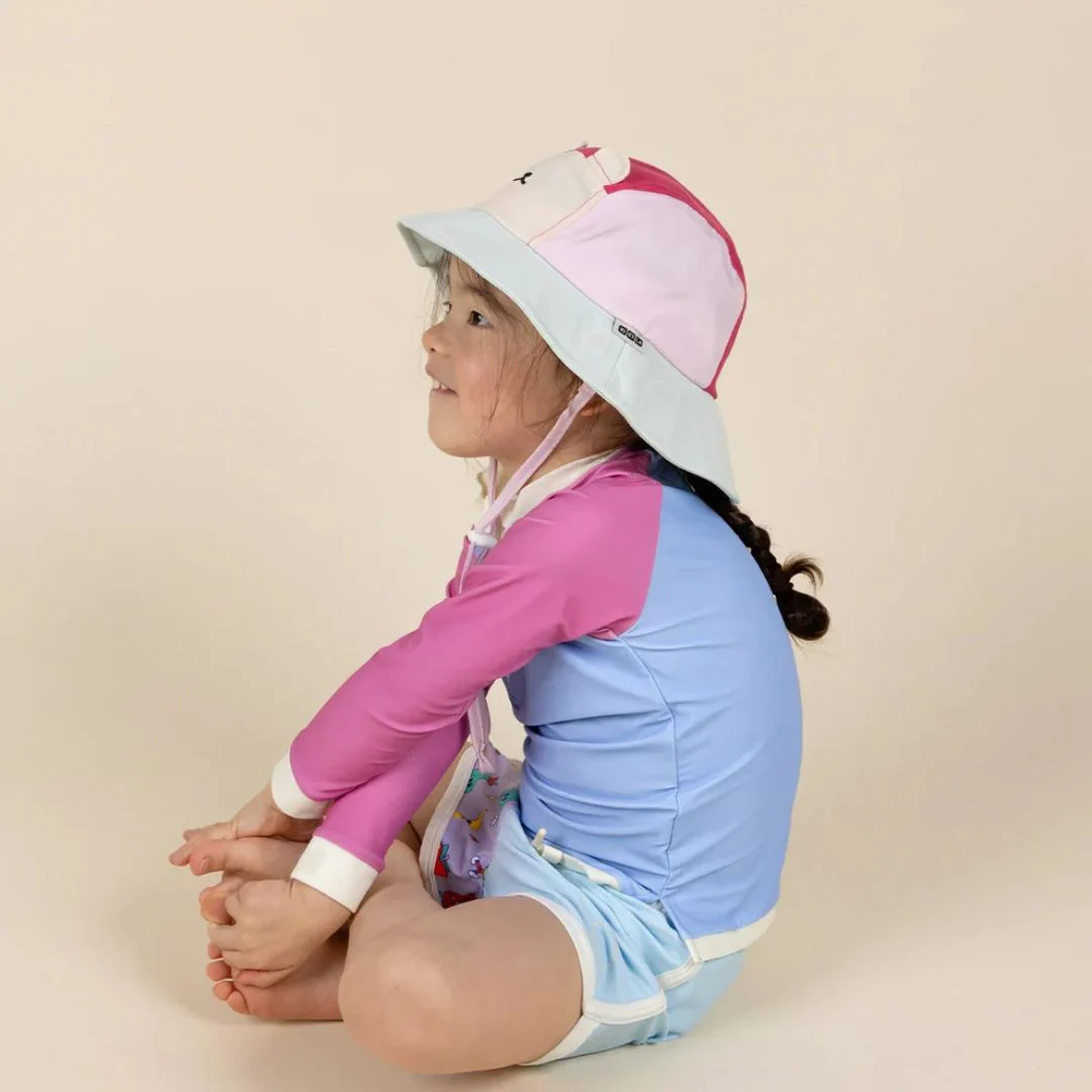 KiETLA® Klobuček Camper Hat Ourson Raspberry Pink Green - Image 7