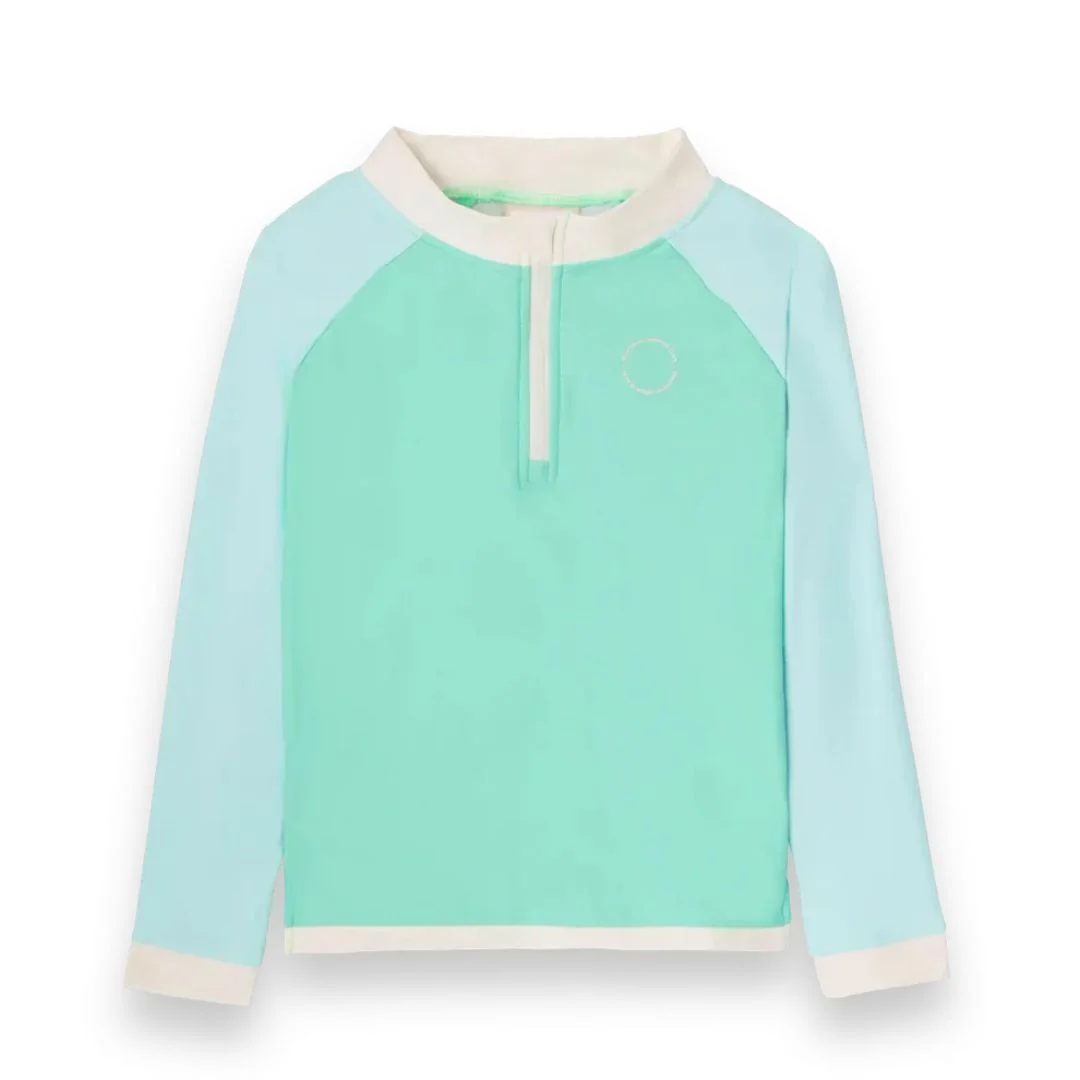 KiETLA® Otroška kopalna majica z dolgimi rokavi Green/Blue