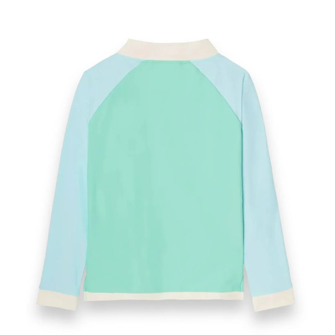 KiETLA® Otroška kopalna majica z dolgimi rokavi Green/Blue - Image 2