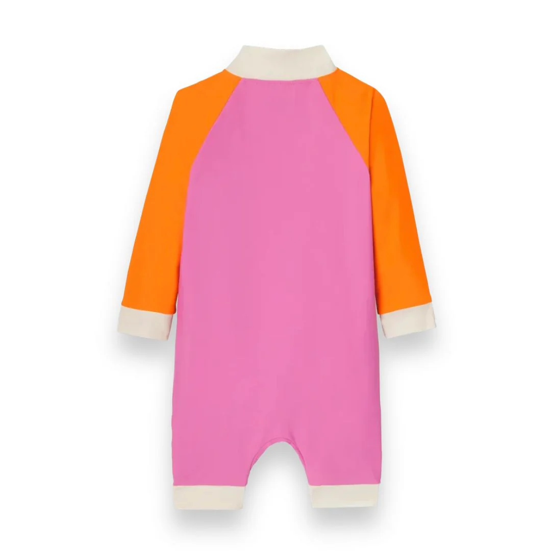 KiETLA® Otroške daljše enodelne kopalke Pink/Red - Image 2