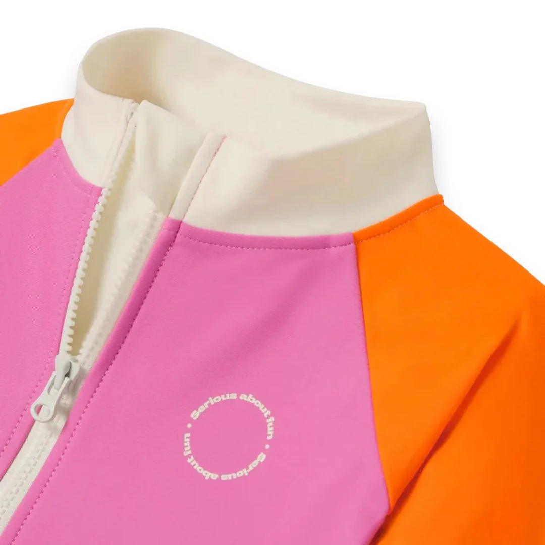 KiETLA® Otroške daljše enodelne kopalke Pink/Red - Image 3