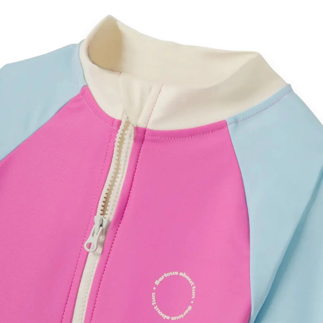 KiETLA® Otroške enodelne kopalke Pink/Blue - Image 3