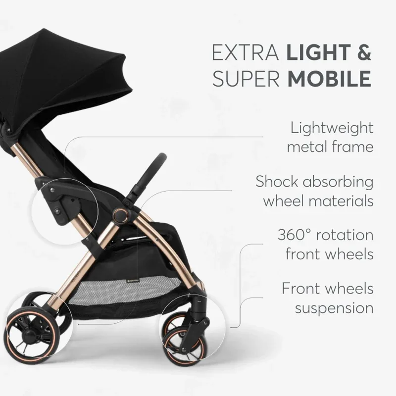 KikkaBoo® Autofolding pushchair Eden Grey - Image 6