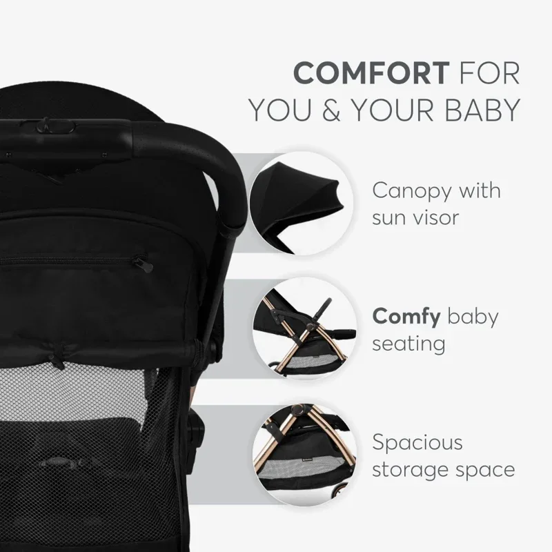 KikkaBoo® Autofolding pushchair Eden Grey - Image 8