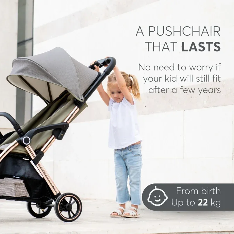 KikkaBoo® Autofolding pushchair Eden Grey - Image 9