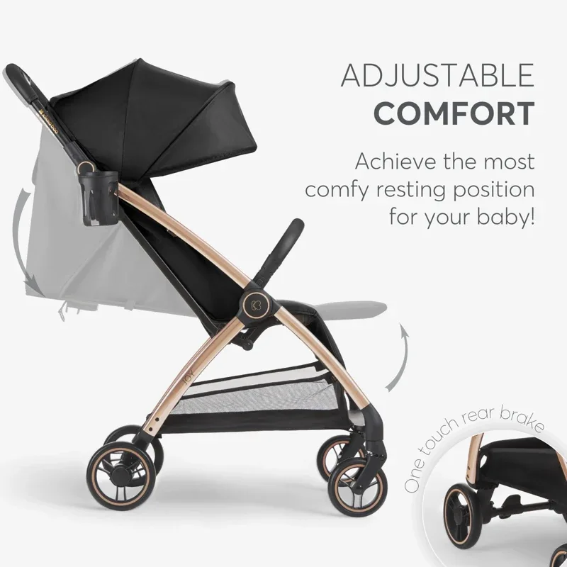 KikkaBoo® Autofolding pushchair Joy Black - Image 4