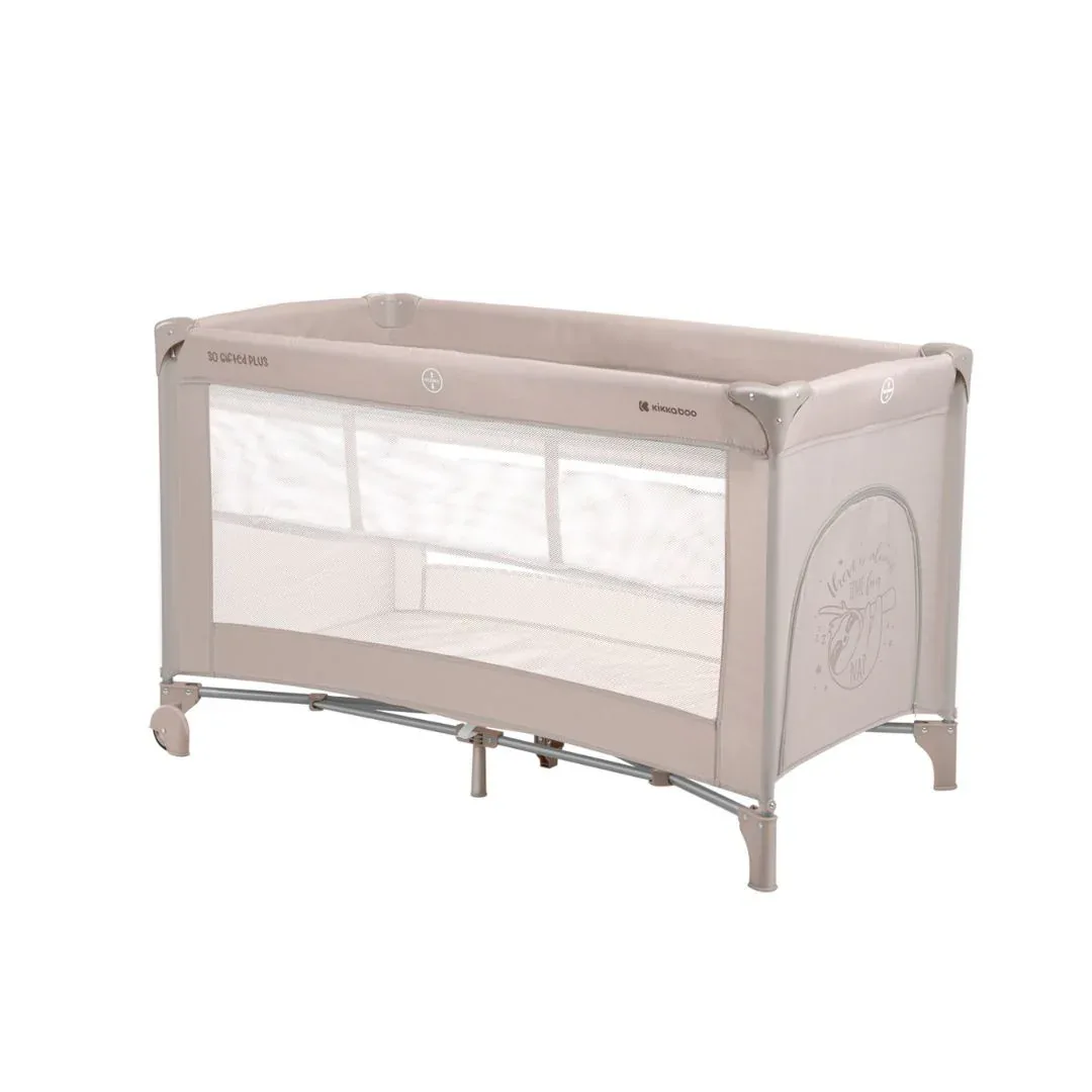 KikkaBoo® Baby cot 2 levels 125x65 So Gifted PLUS Beige - Image 12