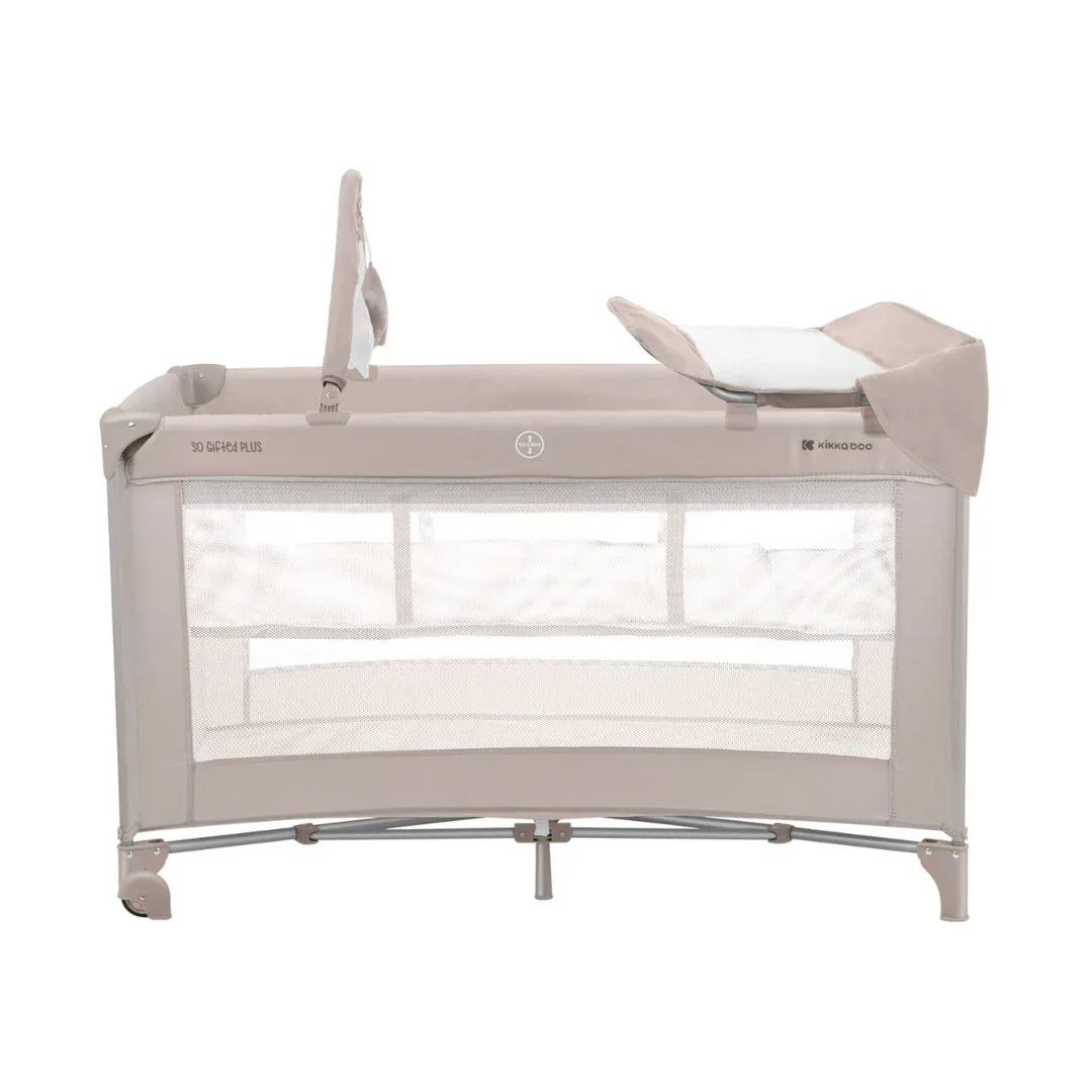 KikkaBoo® Baby cot 2 levels 125x65 So Gifted PLUS Beige - Image 13