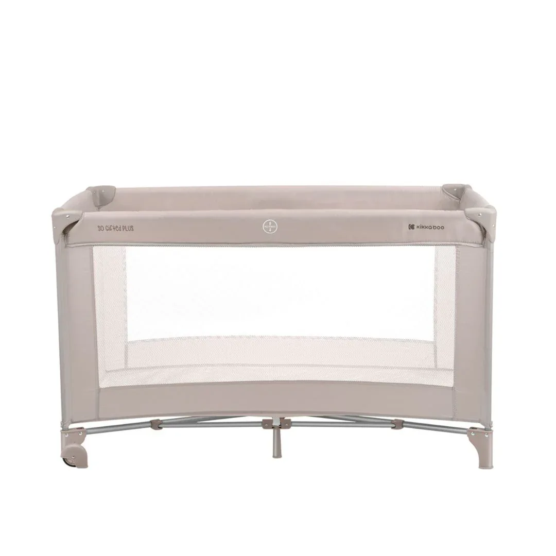 KikkaBoo® Baby cot 2 levels 125x65 So Gifted PLUS Beige - Image 15