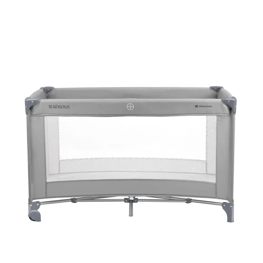 KikkaBoo® Baby cot 2 levels 125x65 So Gifted PLUS Grey - Image 14