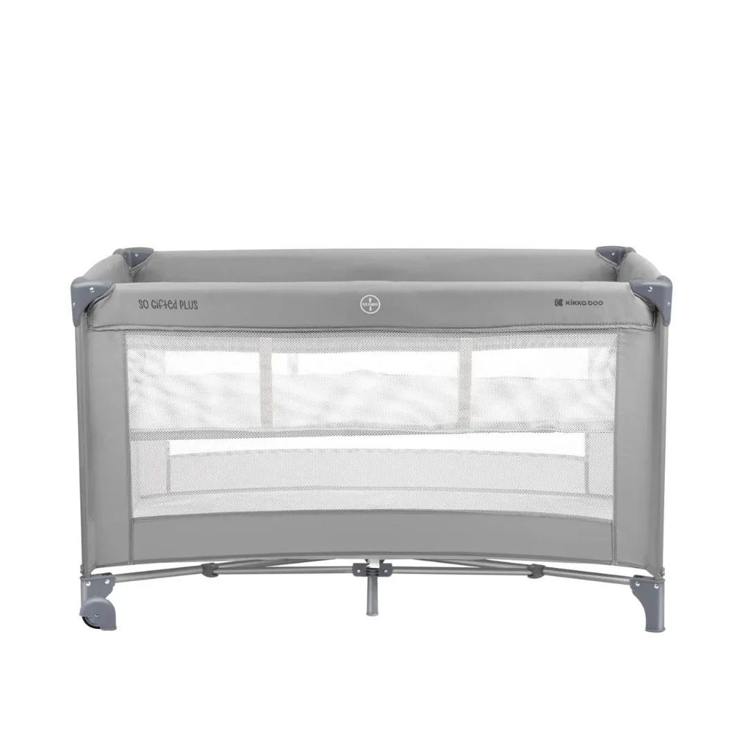 KikkaBoo® Baby cot 2 levels 125x65 So Gifted PLUS Grey - Image 15