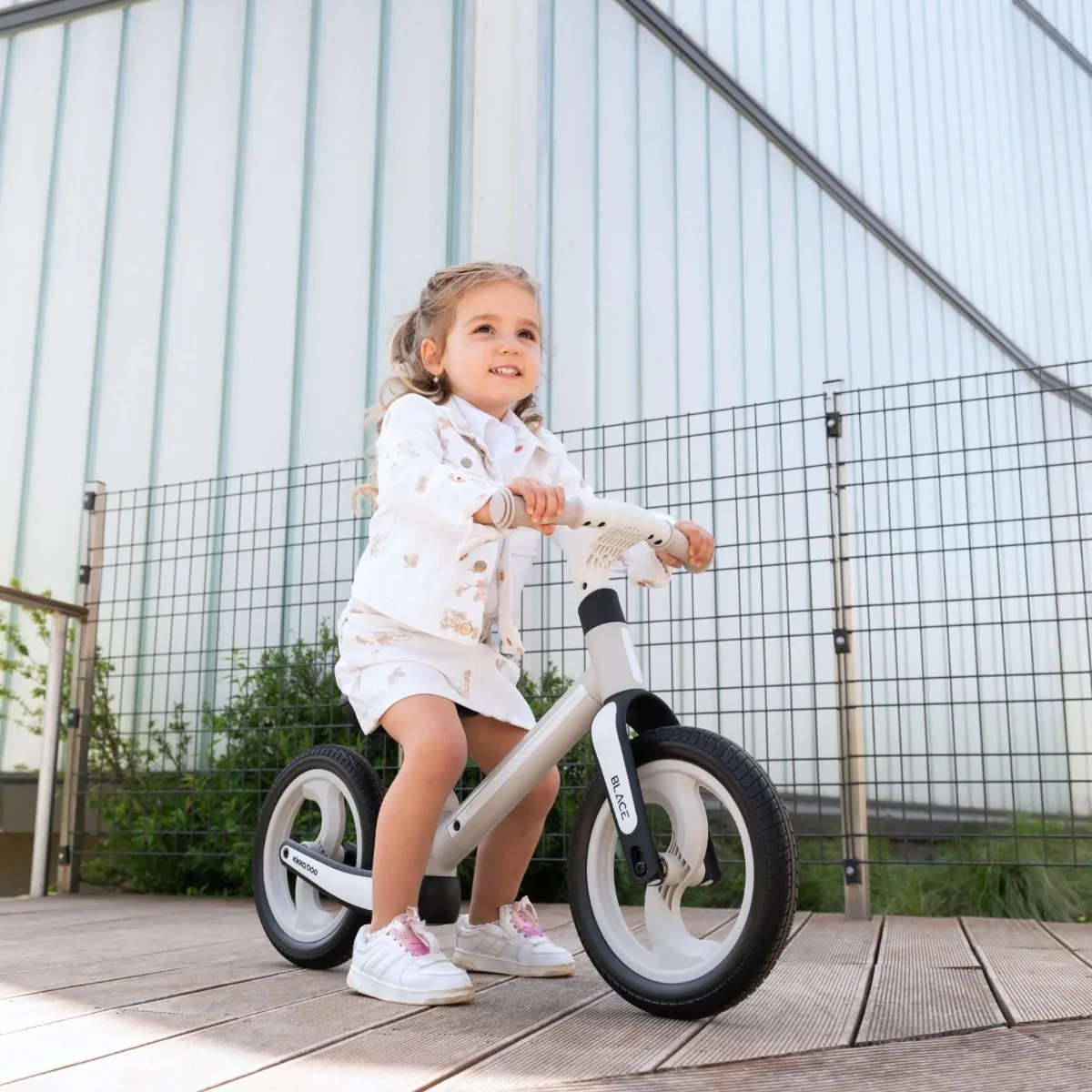 KikkaBoo® Balance bike Blace Grey - Image 4