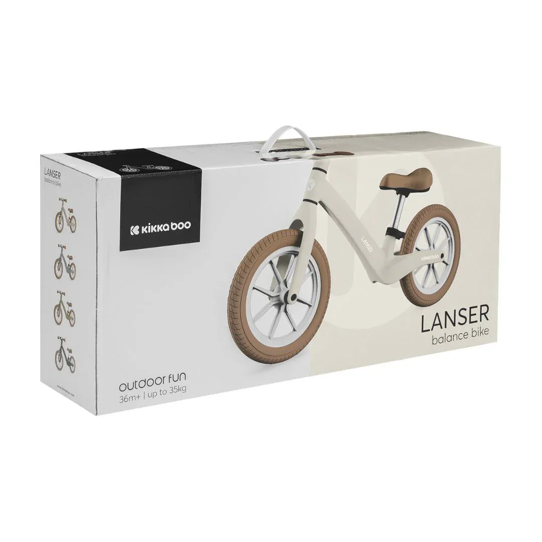 KikkaBoo® Balance bike Lanser Beige - Image 2