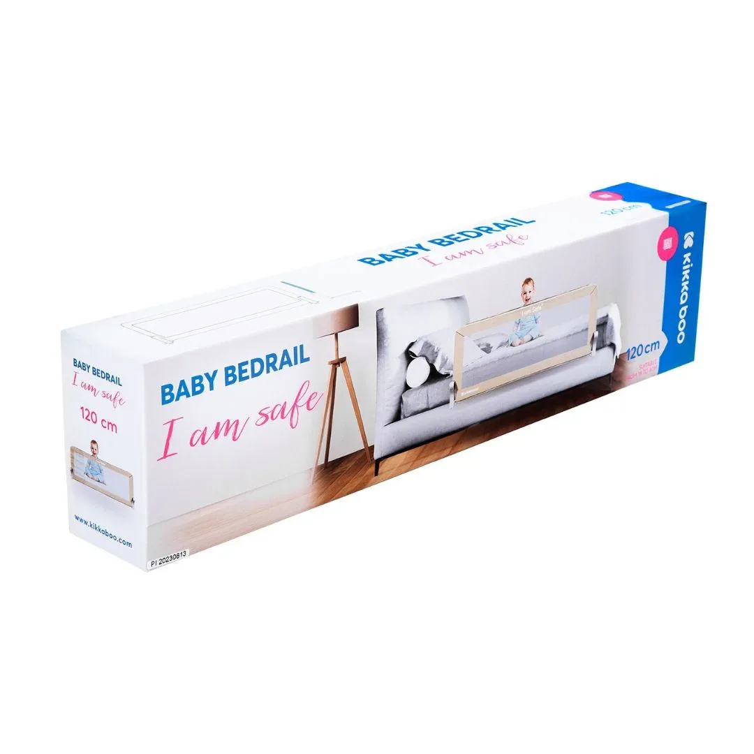 KikkaBoo® Bed rail I am Safe 120 cm Grey - Image 8