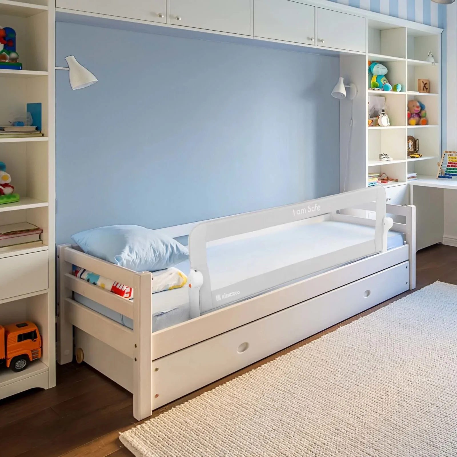 KikkaBoo® Bed rail I am Safe 120 cm Grey - Image 9