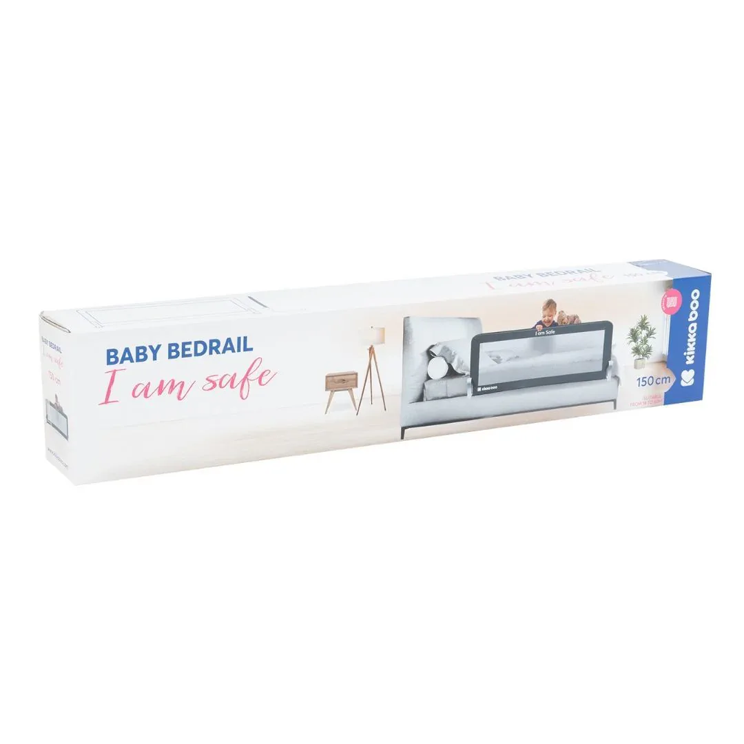 KikkaBoo® Bed rail I am Safe 150cm Beige - Image 5