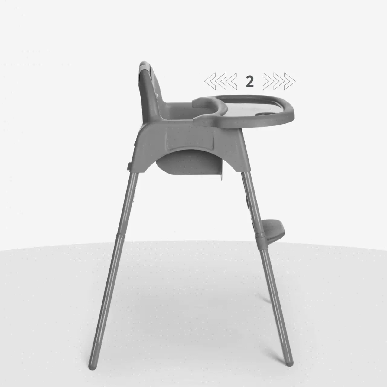 KikkaBoo® Highchair 2in1 Jammy Grey - Image 2