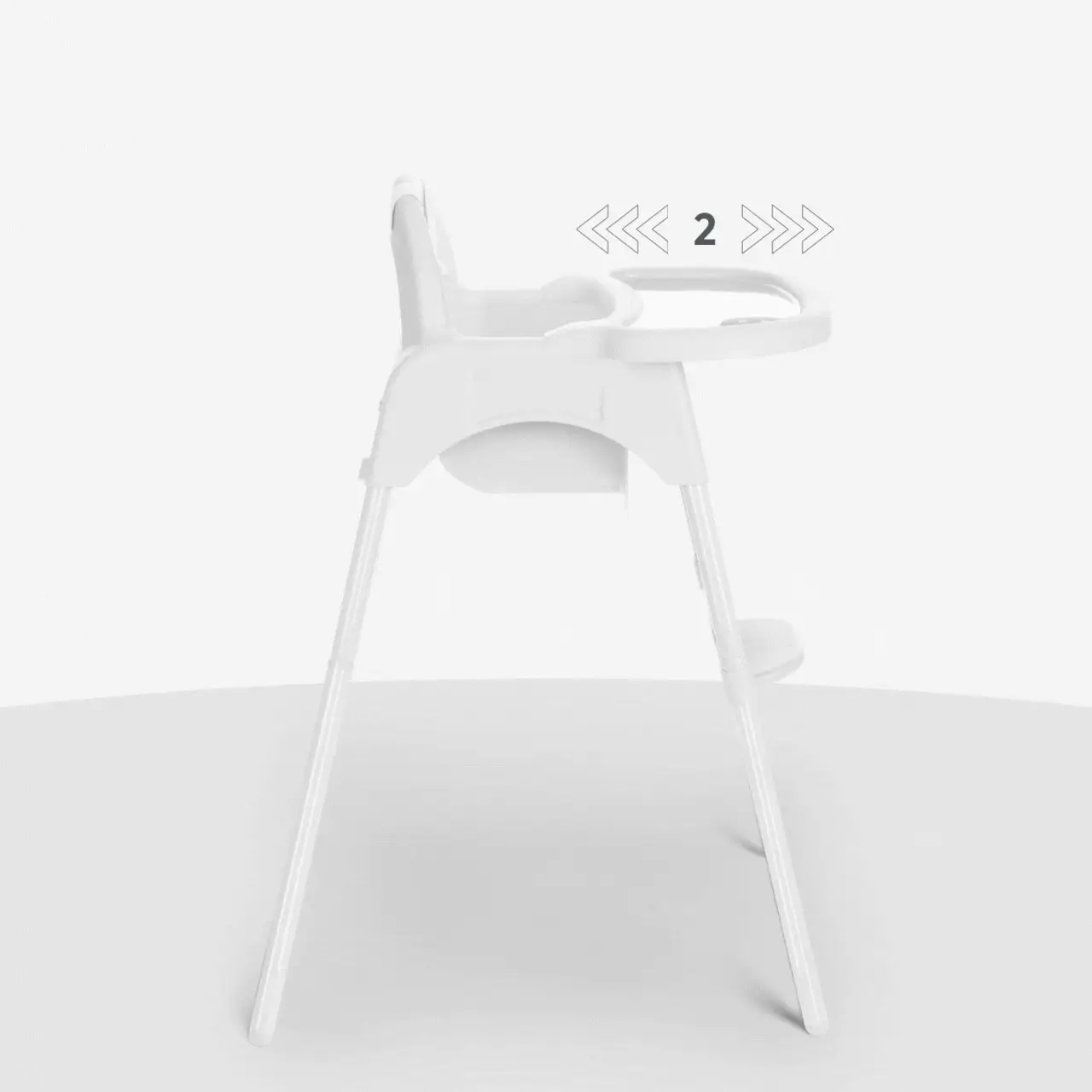 KikkaBoo® Highchair 2in1 Jammy White - Image 2