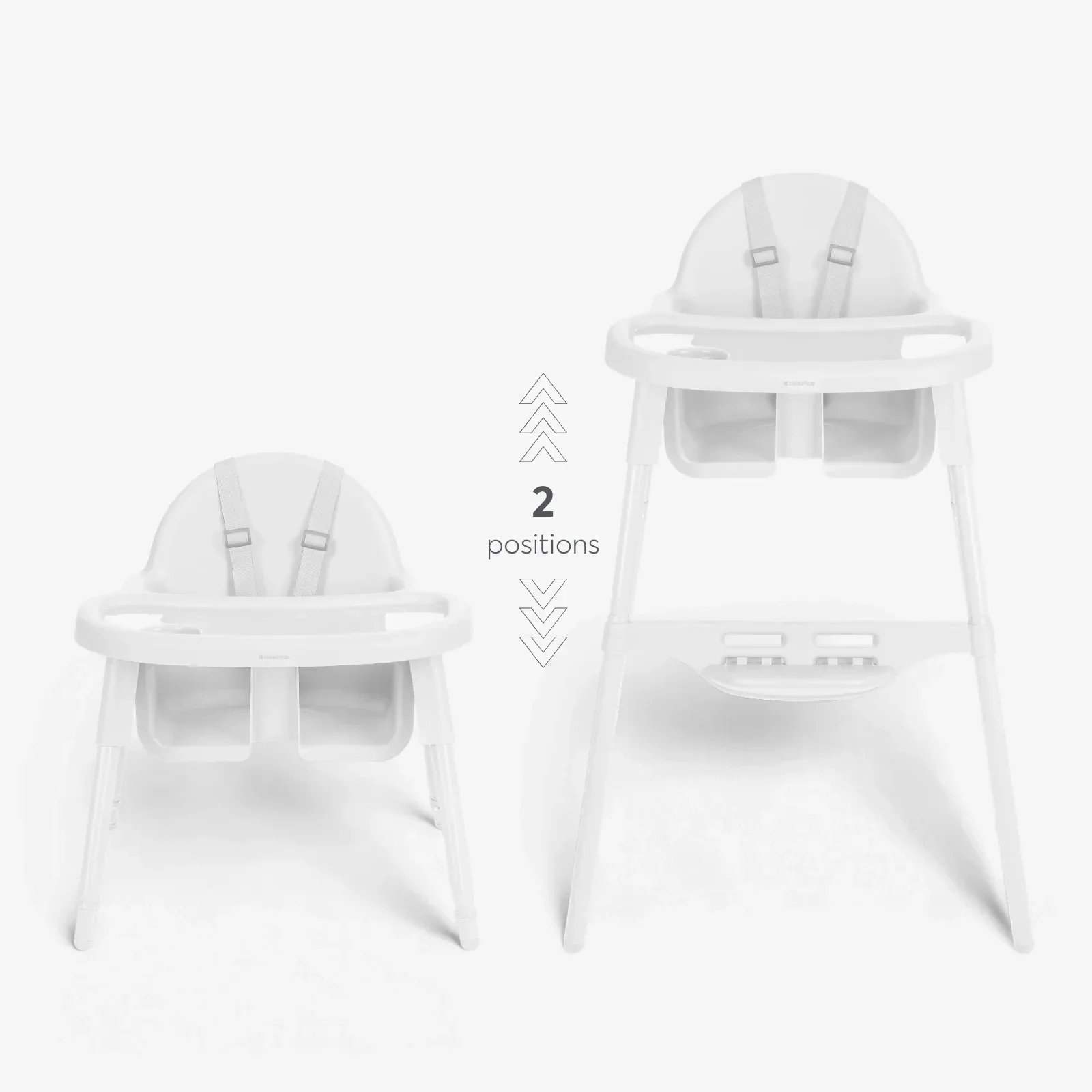 KikkaBoo® Highchair 2in1 Jammy White - Image 8
