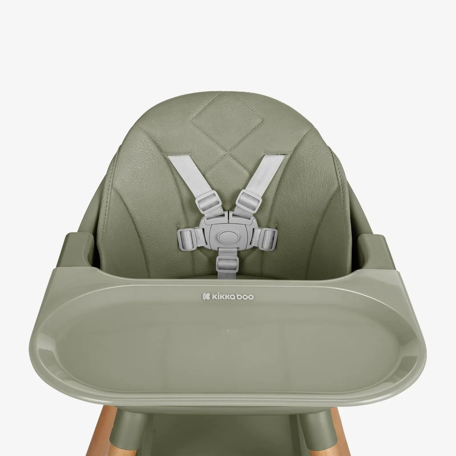 KikkaBoo® Highchair 2in1 Woody Army Green - Image 9