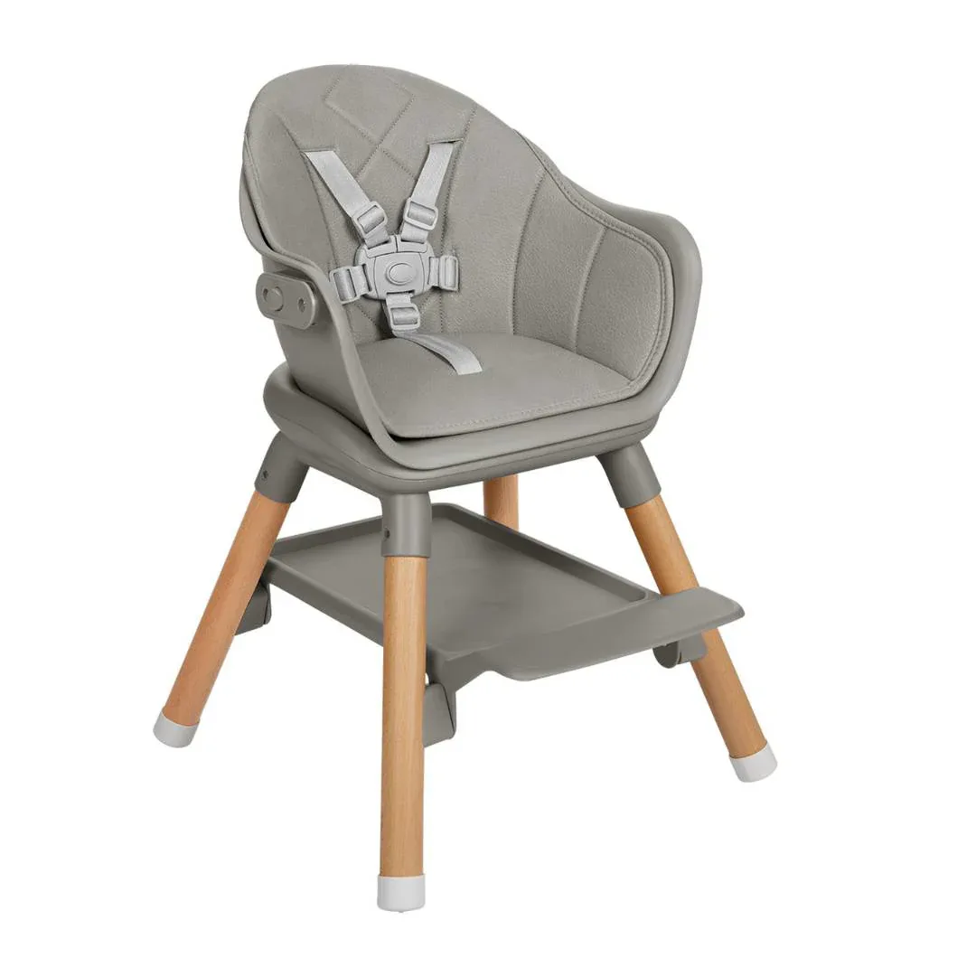 KikkaBoo® Highchair 2in1 Woody Grey - Image 12