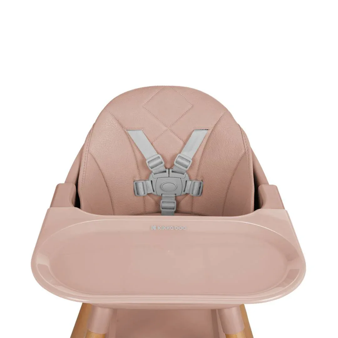 KikkaBoo® Highchair 2in1 Woody Pink - Image 10