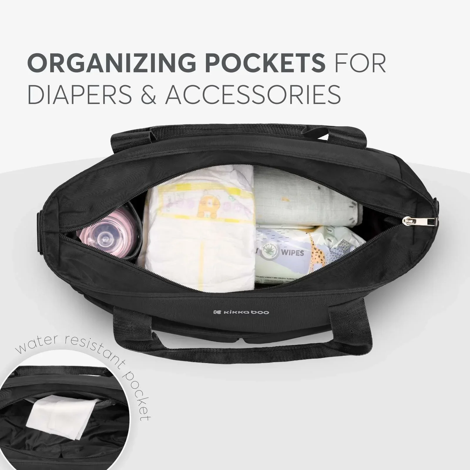 KikkaBoo® Mama bag Brielle Black - Image 2