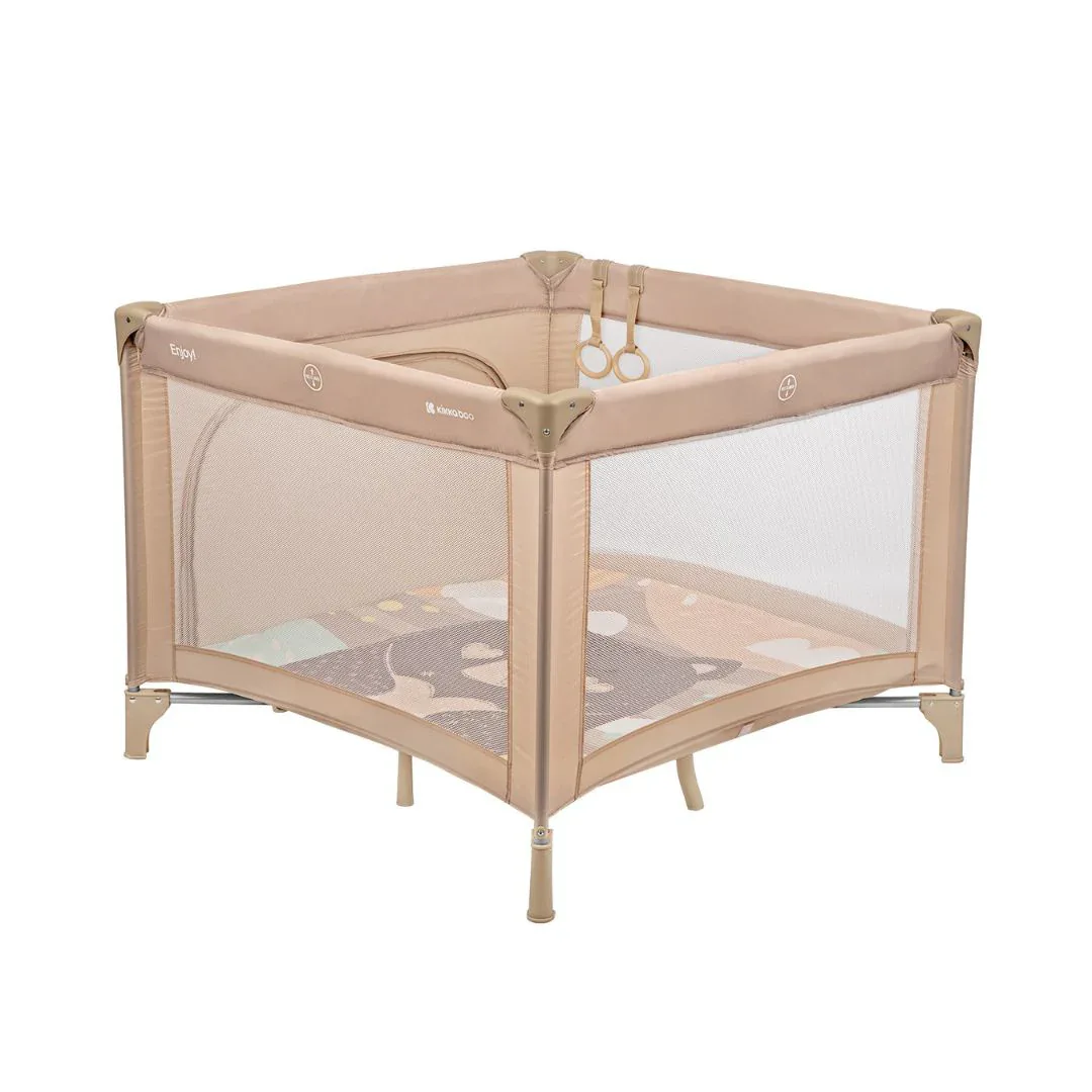 KikkaBoo® Playpen Enjoy 97x97 Beige Bear